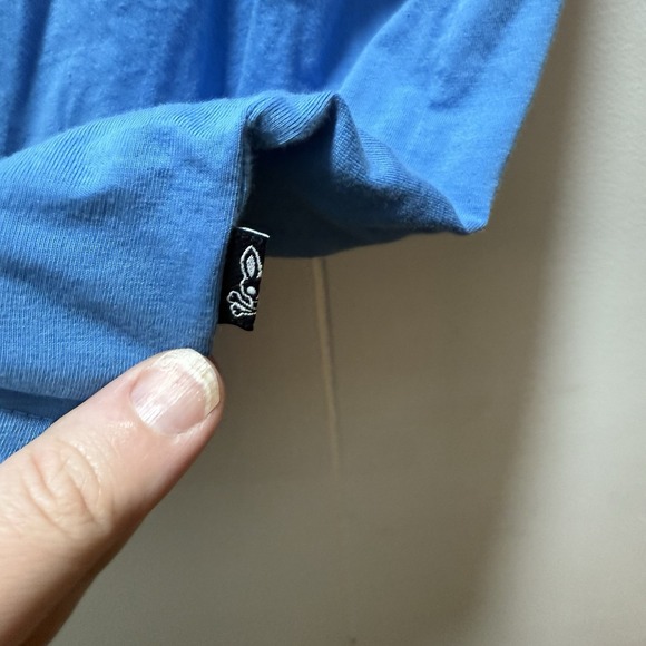 Psycho Bunny Men's Blue Bunny Graphic Crew-Neck T-Shirt Pima Cotton Size 8/2XL - Picture 4 of 6